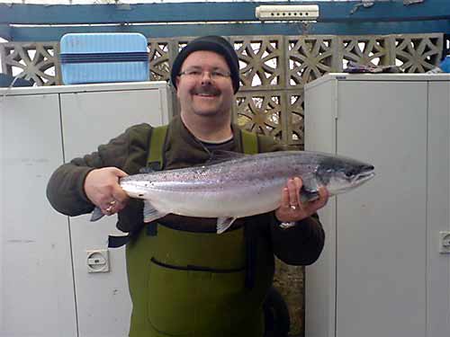 Steve Smith with another Salmon