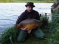 David Taylor with hislarge caught on a custom built rod